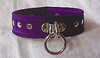 Slave Purple Leather Collar 