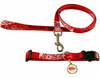 Red Wings collar, leash &amp; ID