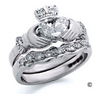 Diamond Claddagh Ring