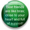 Best friends are like bra's