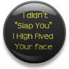 I didn't slap you