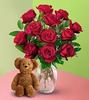 Roses and a Teddy