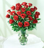 2 Dozen Roses + Vase