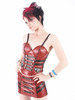  red vinyl militia corset