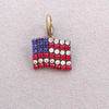 American Flag Pet Necklace Charm