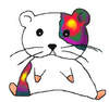 Rainbow Hamham Cuddly