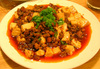 麻婆豆腐tofu chunks in spicy
