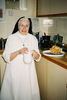 Nun with tea