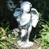 a cherub statue