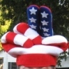 a silly patriotic hat