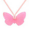 pink butterfly necklace