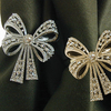 silver and gold hair clip