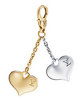 LV - Two-Heart Monogram Charm