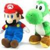 Mario and Yoshi stuffed animals