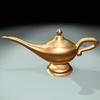 magic lamp with 3 wishes