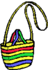 Colourful beach bag ♥