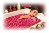Bath of rose petals