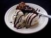 Fudge Nut Brownie w/Icecream