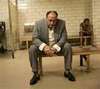 a jail cell with Tony Soprano