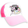 Tattoo Strass Mesh-Cap Rosa