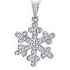 0.35ct Diamond Snowflake Pendant