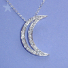 Moon Necklace Sterling Silver 