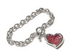 Crystal Heart Charm Bracelet