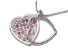 PinkCrystal DoubleHeart Necklace