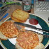 Baked Beans, Hash browns &amp; b