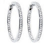 diamond hoop earrings