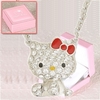 hello kitty crystal necklace