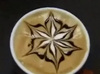 floral coffee or hot coco