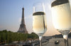 champagne in Eiffel Tower