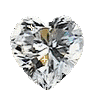 sparkling heart shaped diamond
