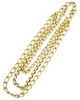 triple gold chains necklace