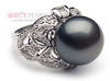 black tahitian pearl ring