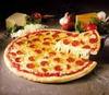 Cheese and tomato pizza