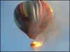 A used hot air balloon