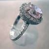 elegant pink diamond ring