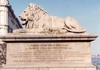 lion guading statue