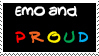 Proud to be emo badge