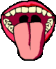 Flirty tongue