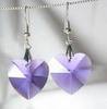 Purple Hearth Earrings