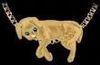 Gold Puppy Necklace