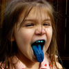 i eated blue
