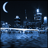 City under Moonlight