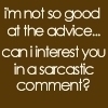 Sarcastic comment?