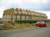 Hay, a Car and Some Grass