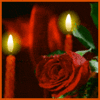 Candlelight and roses