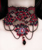 Gothic Satin and Lace Choker